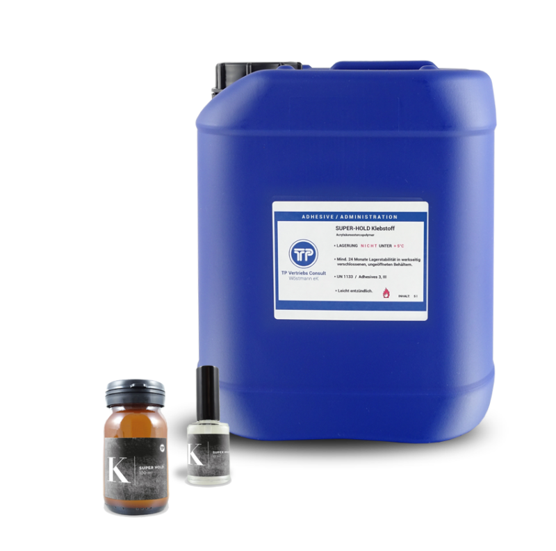 Super Hold für die dauerhafte, permanente Verklebung von Haarteilen mit